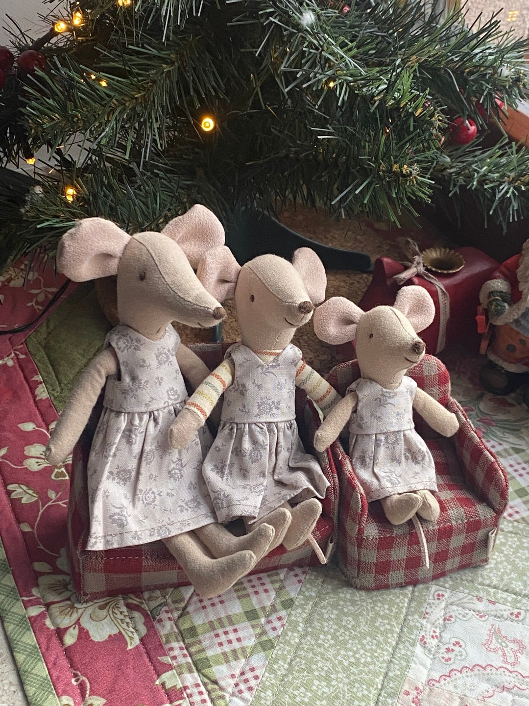 Cotton Dress for Mouse 15 Cm (6.2 In), 12 Cm ( 5 In), 10 Cm ( 3.5 In ...
