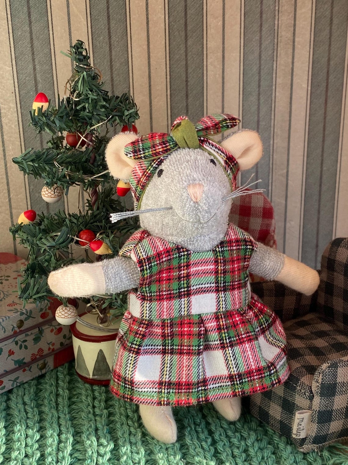 Handmade Mini Clothes for Mouse 12 Cm ( 5 in ) on Christmas - Etsy