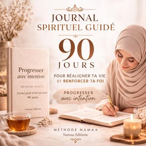 Journal spirituel islam – Programme guidé 90 jours pour renforcer sa foi et travailler son intention | Journal introspection