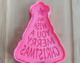Merry Christmas, Christmas Tree Cookie Cutter & Stamp