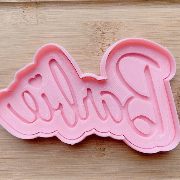 Barbie Logo Cookie Cutter and Embosser/Stamp