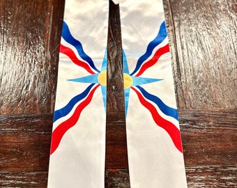 Assyrian Flag Graduation Stole, Assyrian Flag Graduation Sash, Assyrian Flag Graduation, Assyrian Flag