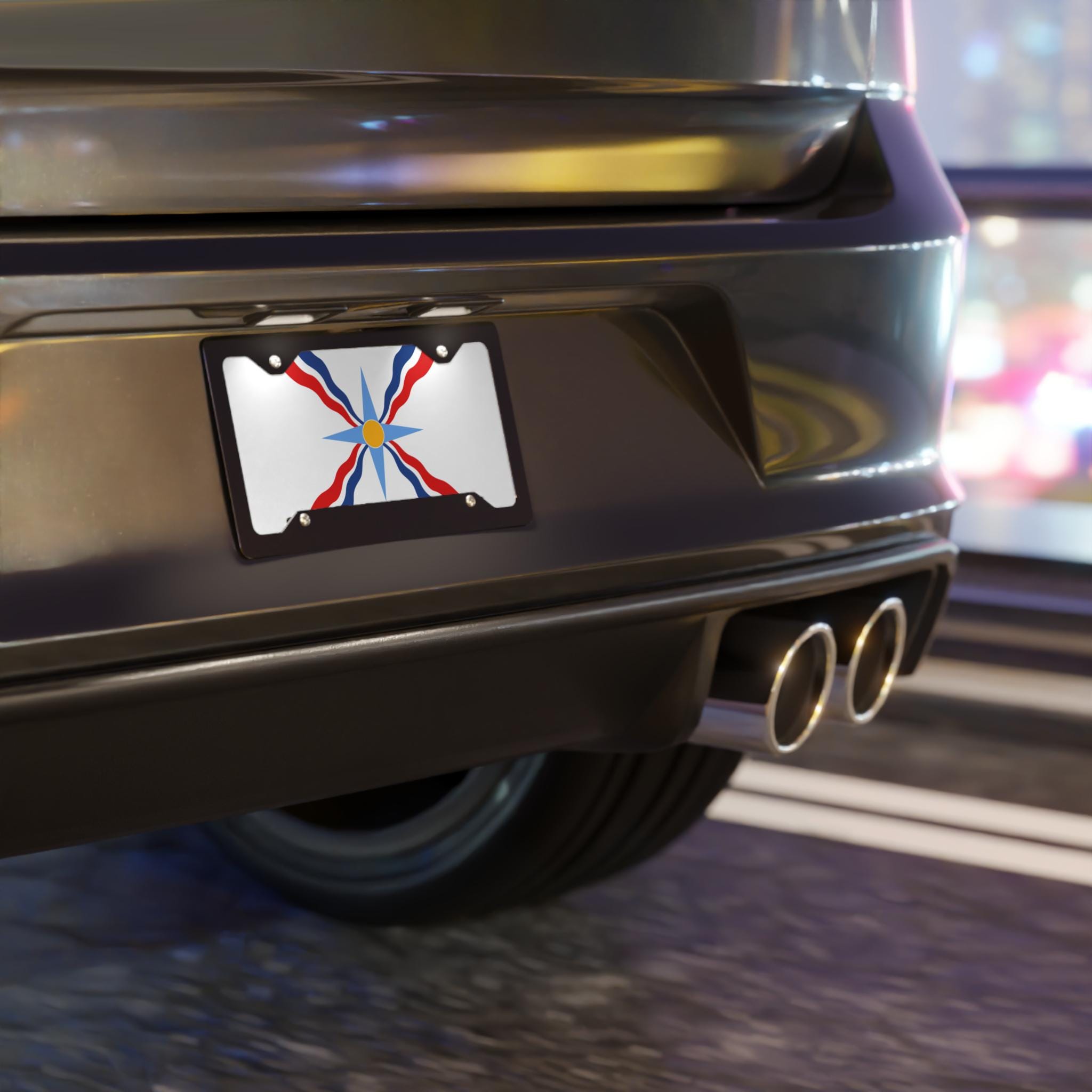 Targa assira, bandiera assira, targa assira