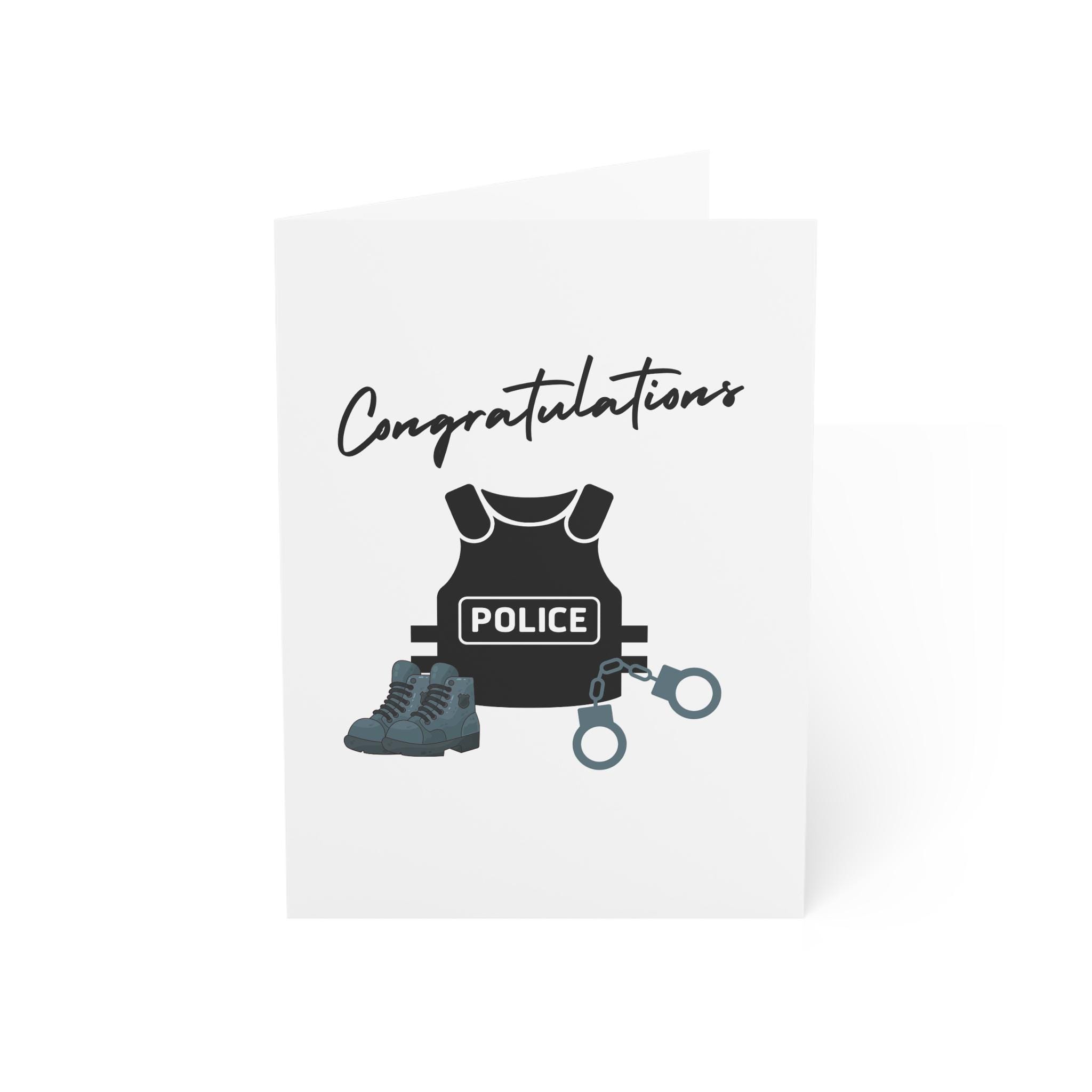 Police Congratulations Greeting Card, Support Law Enforcement, Cop ...