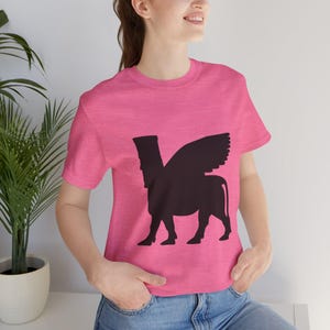 Assyrian Lamassu Wingedbull T-Shirt, Assyrian, Assyrian Lamassu, T-Shirt, Lamassu Short Sleeve Tee, Unisex Jersey Short Sleeve Tee