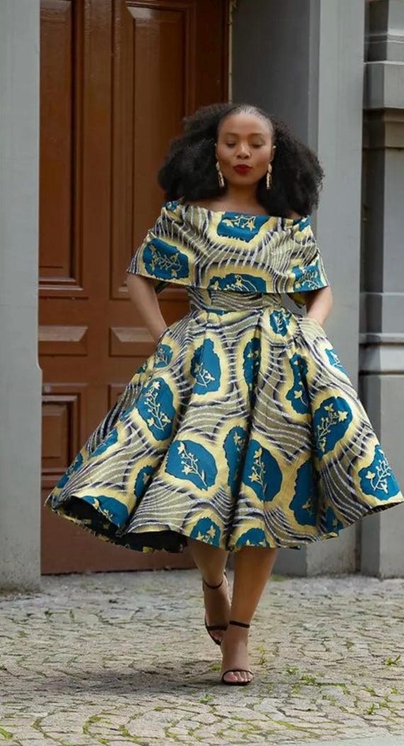 African Ankara Ankara Midi Gown Styles Ankara Midi Dresses On Sale