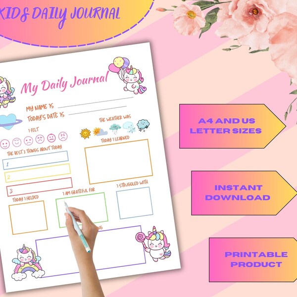 Daily Journal Printable - Etsy