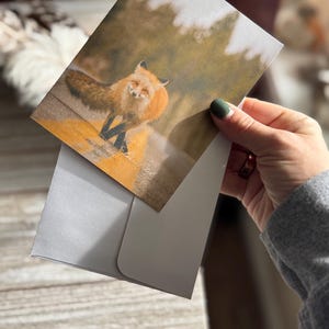Handgemaakte notitiekaart / Fox notitiekaarten / Red Fox / Betaalbare notitiekaarten / Fotografie notitiekaarten / Iowa made notitiekaarten / Wildlife notitiekaart