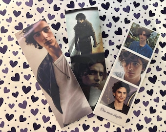 Timothée Chalamet bookmark – 1 design of your choice