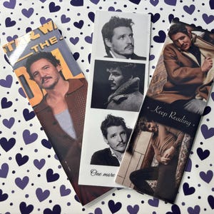 Pedro Pascal Bokmärken – Set med 3