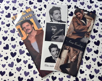 Pedro Pascal bookmark – 1 design of your choice