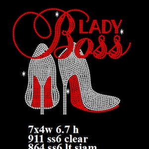 Lady Boss SVG download, rhinestone svg file, digital file, High heals svg, Heals template, High heal bling svg file