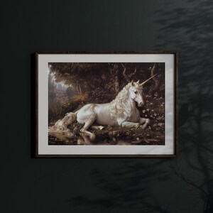 Trending now, this unicorn print is infused with fairy fantasy and is an ideal pick for a whimsical room makeover.