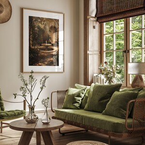 Floral print meets Victorian elegance in this botanical wall art, ideal for enhancing light academia and coquette room aesthetics.