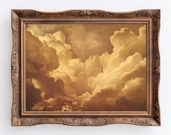 Dark Academia Clouds-print: hemelse muurkunst (digitale download)