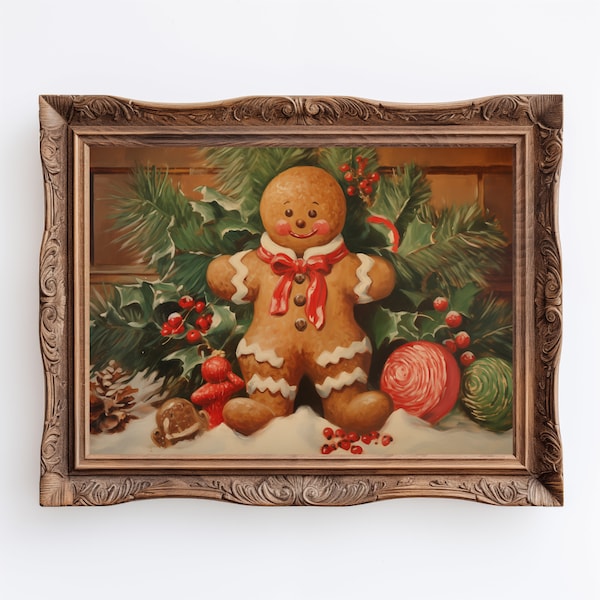 Gingerbread Man | Christmas Home Decor, Trending Now Digital, Winter Wonderland