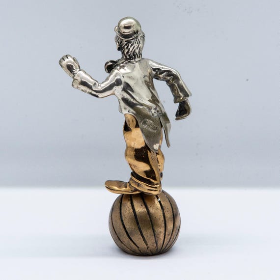 ヴィットリオ・アンジーニ murano ラッパを吹くピエロ ヴィットリオ・アンジーニのサインが入ったピエロの素晴らしい