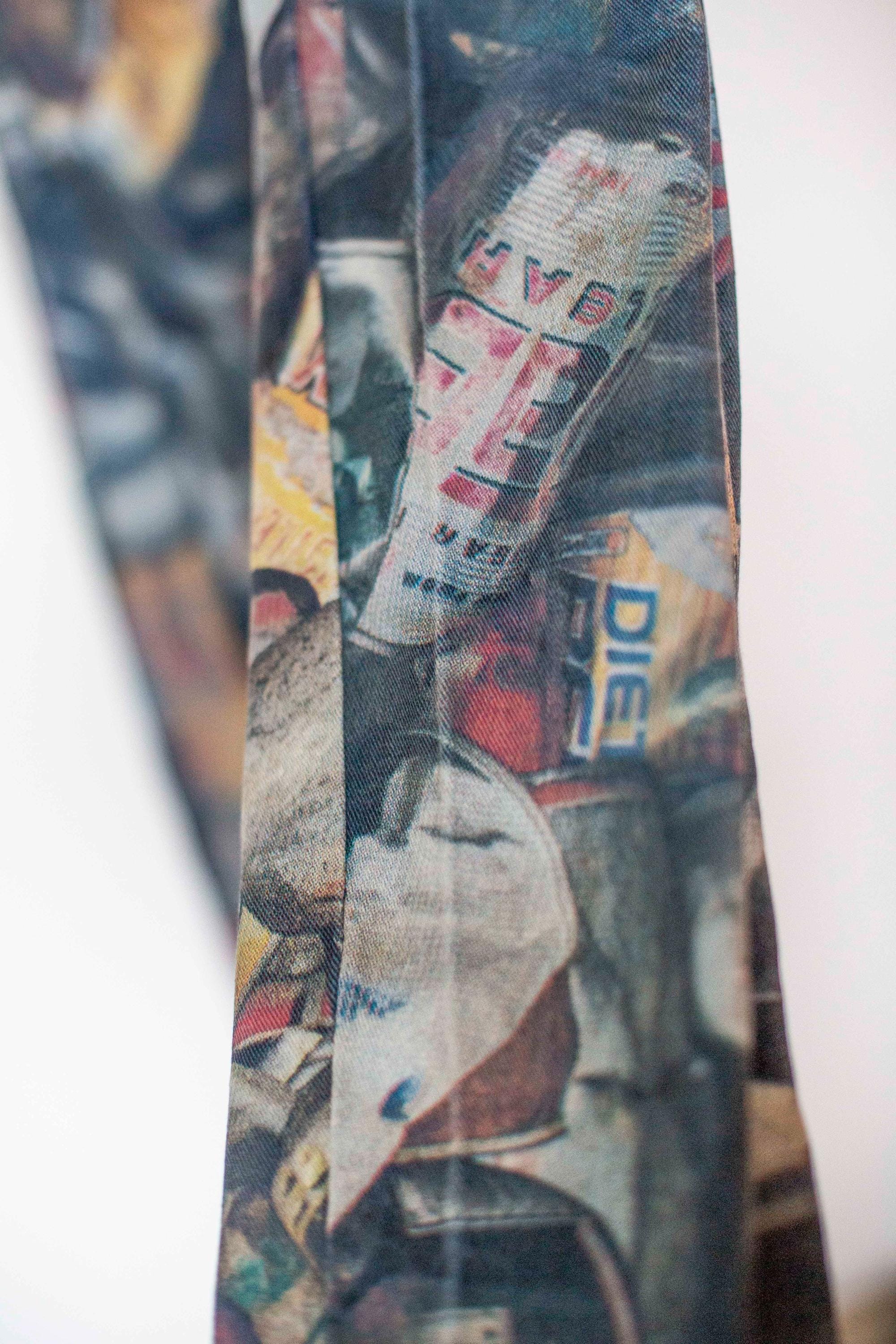 素晴らしいModZart Londonパンツ。缶プリント。珍しい一品。ビンテージ 