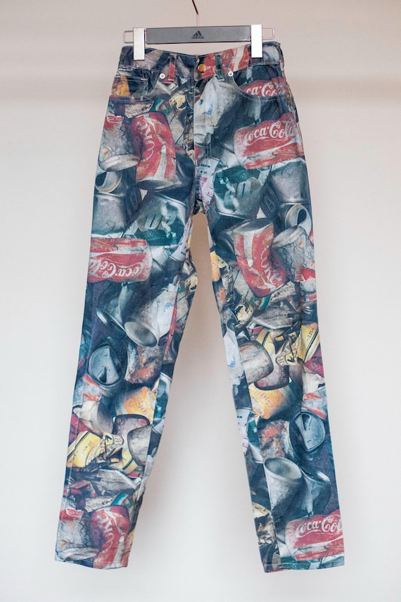 素晴らしいModZart Londonパンツ。缶プリント。珍しい一品。ビンテージ 