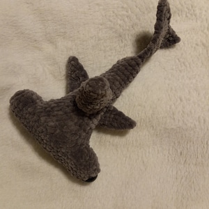 Small Crochet Hammerhead Shark Plushie