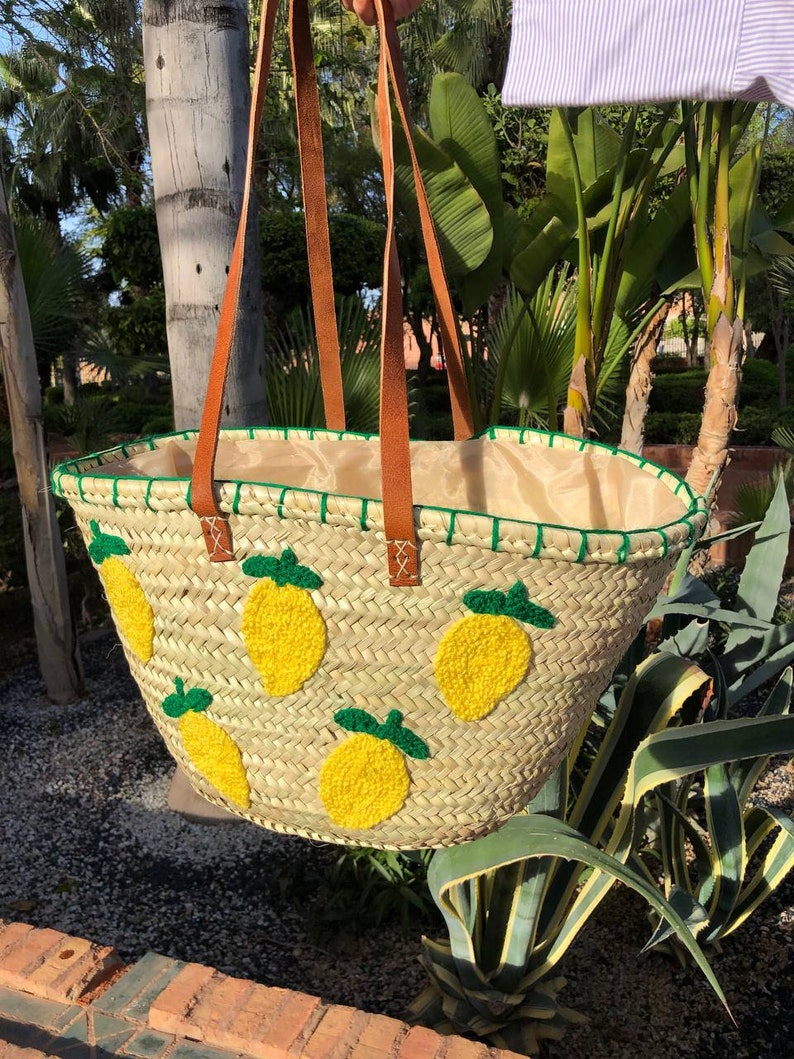 Ideal Summer Gift, Unique Straw Bag, Personalized Bag, Woven Straw Bag, FREE PERSONALIZED Straw Basket, 3