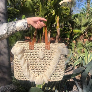 Ideal Summer Gift, Unique Straw Bag, Personalized Bag, Woven Straw Bag, FREE PERSONALIZED Straw Basket, 4
