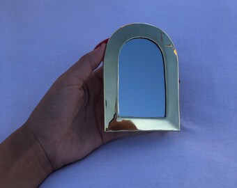 Golden Brass  Decorative Wall Mirror, Unique Hock Mirror Available In DooR Forms , Handcrafted Gifts