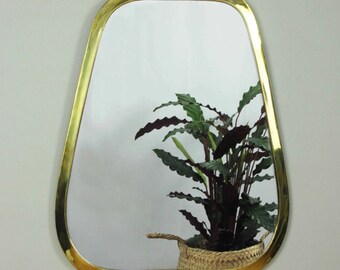 MOROCCAN MIRROR, BRASS Mirror, Decorative Mirror, Trendy Trapezium Shaped Mirror for Home Decoration Traditional Wall Mirror
