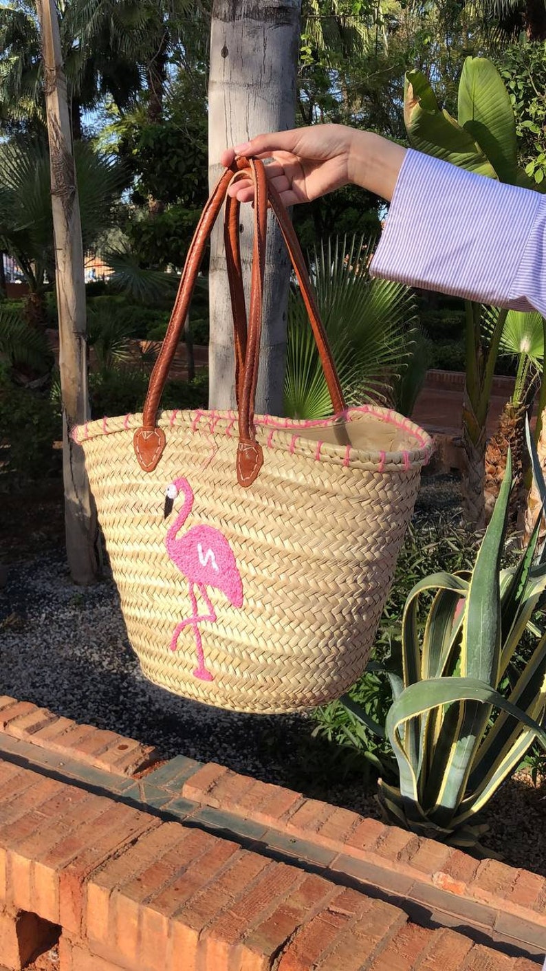 Ideal Summer Gift, Unique Straw Bag, Personalized Bag, Woven Straw Bag, FREE PERSONALIZED Straw Basket, image 1