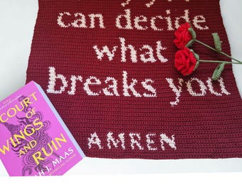 Amren Quote Crochet Tapestry Pattern (PDF)