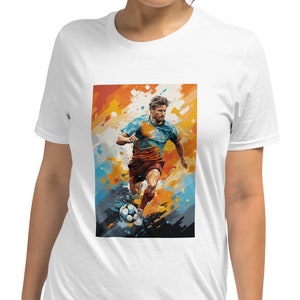 Camiseta futebol, esporte, hobby, lazer, atividade, presente, aniversário, vintage, retrô