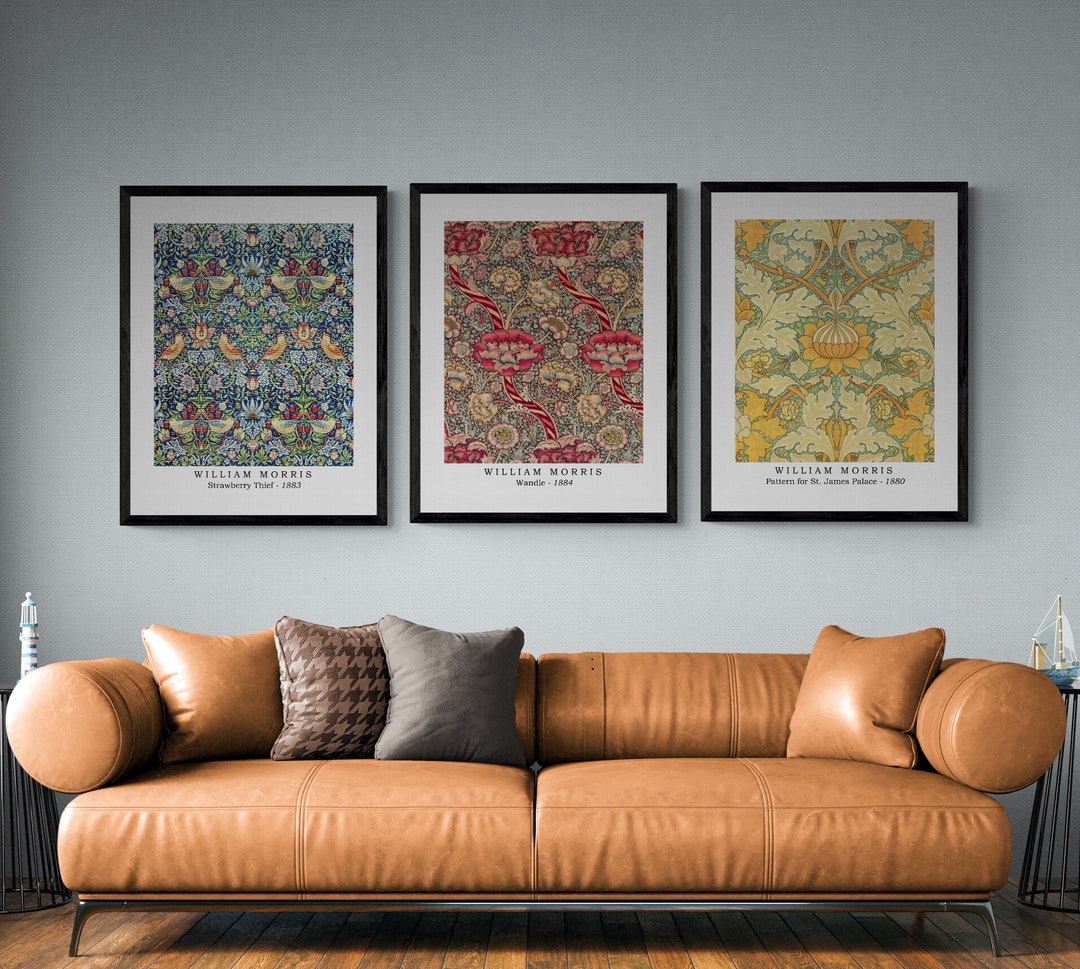 Set of 3 William Morris Print Design Gallery Wall Set Printable Wall ...