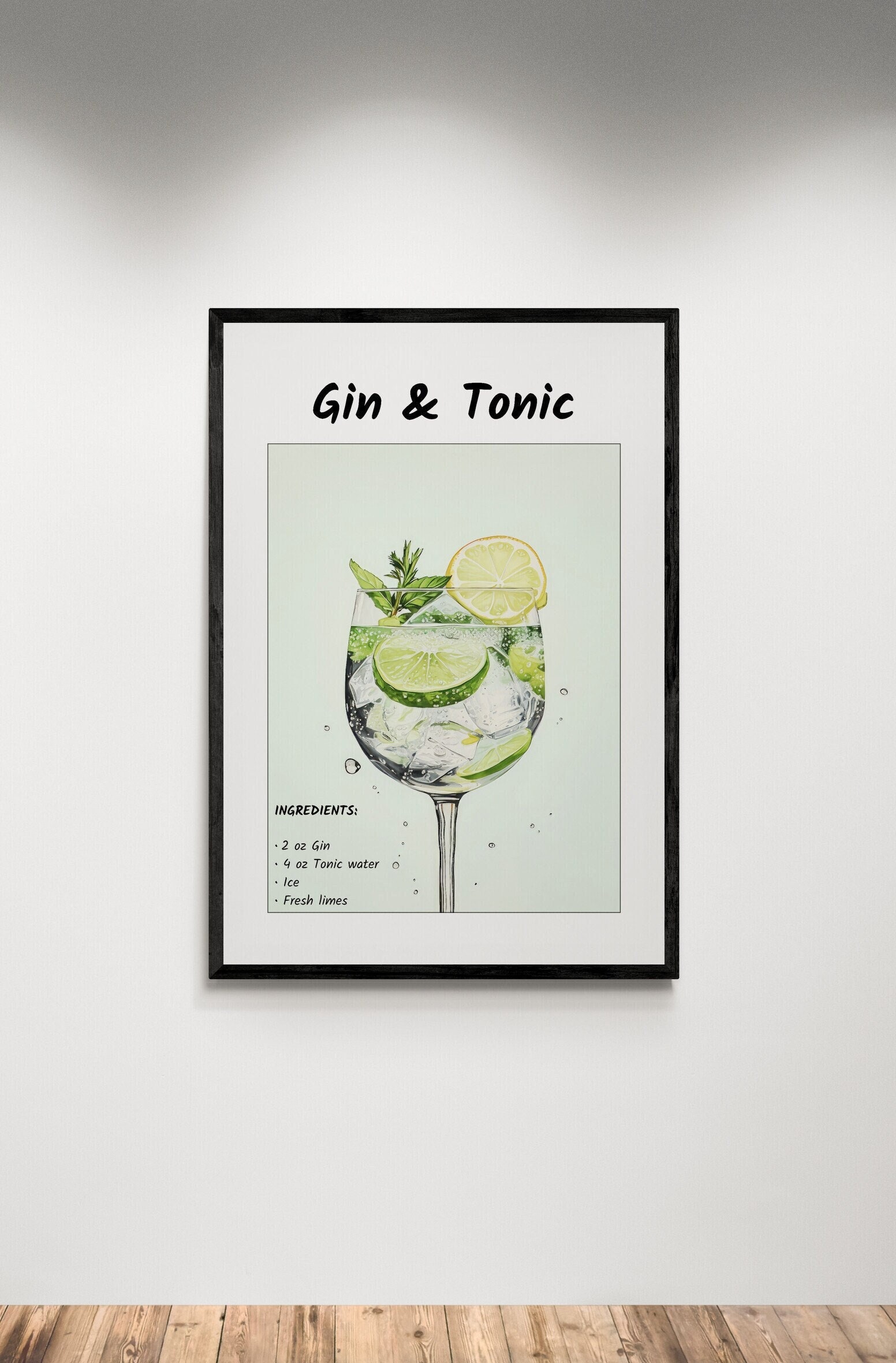 Gin and Tonic Print - Etsy | Poster