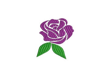 Rose machine embroidery design, flower embroidery design, embroidery designs for machine, Instant download, all formats, DST PES patterns