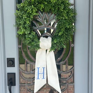 Custom Personalized Wreath Sash