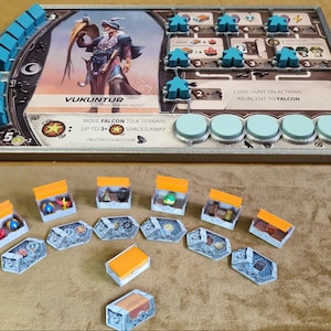 Smart Insert for the Revive and expansion Call of the Abyss | Built-in trays | 3D fully functional crates | Double-sided overlay