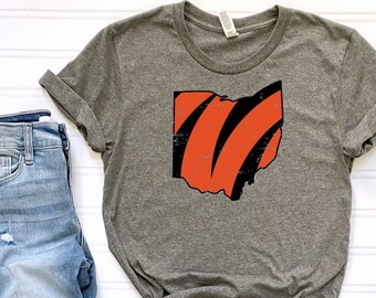 Cincinnati Football Distressed Tee
