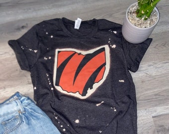 Cincinnati Football Bleached Graphic Tee
