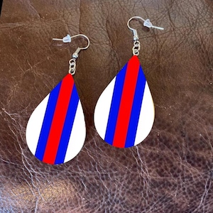 Buffalo Football Helmet Sublimation Earrings