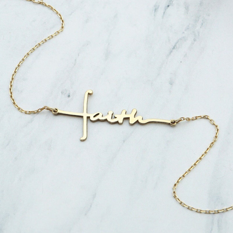 ES Keep The Faith! Cross Cuff Bracelet