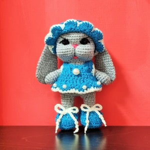 crochet handmade toy for kids crochet rabbit soft toy gift knitted doll soft toy