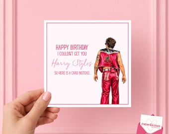 Harry Styles themed Birthday Card - Couldn’t get you Harry Styles so this will have to do, Harry Styles, HS, Harries, Stylers, Love on tour