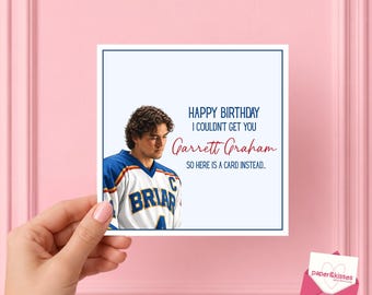 Garrett Graham Birthday Card - Wellsy, Garrett Graham, Off Campus, Hockey Boys, Briar U, Off Campus Birthday Card, Belmont Camelli