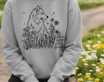 Husky PNG: Dog Mom Life is Better With A Friend (Digital Download)
