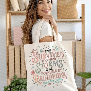 Survived Storms Motivational Quote PNG Design (digital Download) - Etsy