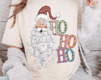 Ho Ho Ho Santa Png, Deer, Christmas Santa, Santa, Merry Christmas Png, Santa Png, Christmas, Sublimation Design,Digital Download