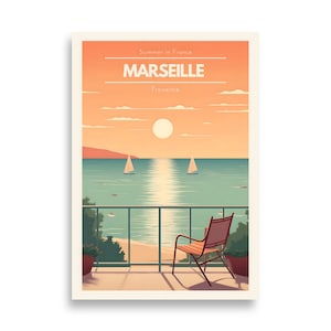 Marsella - Verano en Francia - Póster