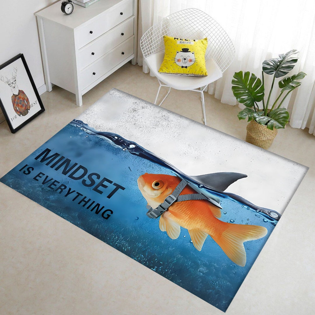 Mindset is Everything Rug,motivational Rug,inspirational Quotes Rug