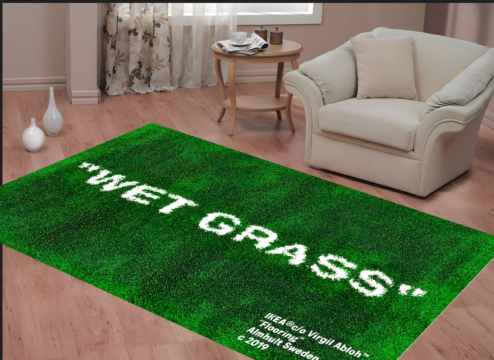 Wet Grass Rug, Grass Looking Rug, Green Rug, Wet Grass Carpet, Living ...