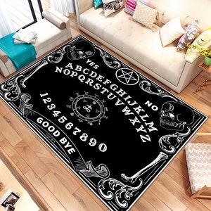 Ouija Board Rug, Gothic Home Decor, Gothic Decor, Mystical Decor Rug, Devil's Rug, Devil's Decor